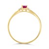 9ct Gold Ruby And Diamond Birthstone Ring - July - R0207 Alternative Image