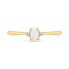 9ct Gold Opal And Diamond Birthstone Ring - October - R0210 Alternative Image