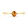 9ct Gold Citrine And Diamond Birthstone Ring - November - R0211 Alternative Image