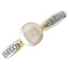9ct Gold Two Colour Diamond And Freshwater Pearl Ring - R0424 Alternative Image