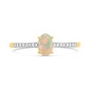 9ct Gold Opal And Diamond Ring - R09100 Alternative Image