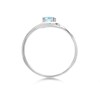 9ct White Gold Blue Topaz Ring - R0916 Alternative Image