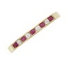 9ct Gold Ruby And Cubic Zirconia Half Eternity Ring - R0936 Alternative Image