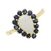 9ct Gold Opal And Sapphire Pear Cluster Ring - R0940 Alternative Image