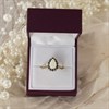 9ct Gold Opal And Sapphire Pear Cluster Ring - R0940 Alternative Image