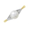 9ct Gold Freshwater Pearl And Diamond Ring - R0941 Alternative Image