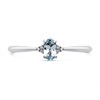 9ct White Gold Aquamarine And Diamond Birthstone Ring - March - R0956 Alternative Image