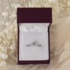 9ct White Gold Aquamarine And Diamond Birthstone Ring - March - R0956 Alternative Image