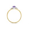 9ct Gold Amethyst And Diamond Ring - R0958 Alternative Image