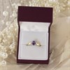 9ct Gold Amethyst And Diamond Ring - R0958 Alternative Image