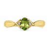 9ct Gold Peridot And Diamond Ring - R0960 Alternative Image