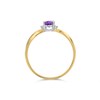 9ct Gold Amethyst and Diamond Ring - R0961 Alternative Image