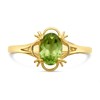 9ct Gold Oval Peridot Ring - R0962 Alternative Image