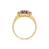 9ct Gold Amethyst Cluster Ring - R0963 Alternative Image