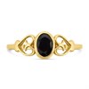 9ct Gold Oval Garnet Ring - R0964 Alternative Image