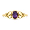 9ct Gold Oval Amethyst Ring - R0965 Alternative Image