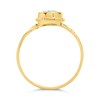 9ct Gold Oval Blue Topaz Ring - R0967 Alternative Image