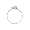 9ct White Gold Oval Blue Topaz Ring - R0968 Alternative Image