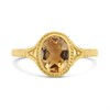 9ct Gold Oval Citrine Ring - R0969 Alternative Image