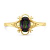 9ct Gold Oval Mystic Topaz Ring - R0977 Alternative Image