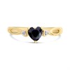 9ct Gold Black Sapphire And Diamond Ring - R0980 Alternative Image