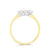9ct Gold Diamond And Freshwater Pearl Starburst Ring - R0983 Alternative Image