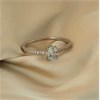 9ct White Gold Aquamarine And Diamond Ring - R0992 Alternative Image