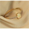 9ct Gold Opal And Diamond Ring - R0993 Alternative Image