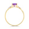 9ct Gold Amethyst And Diamond Ring - R0994 Alternative Image