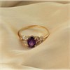 9ct Gold Amethyst And Diamond Ring - R0994 Alternative Image