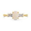 9ct Gold Opal And Diamond Ring - R0995 Alternative Image