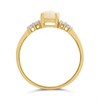 9ct Gold Opal And Diamond Ring - R0995 Alternative Image