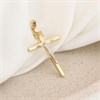 14ct Gold Two Colour Crucifix Cross - R1303 Alternative Image