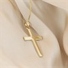 14ct Gold Flat Cross Necklet - R1311 Alternative Image