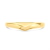 9ct Gold Gentle Curve Plain Wishbone Ring - R1605 Alternative Image