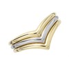 9ct Gold Two Colour Wishbone Ring - R1912 Alternative Image