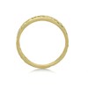 9ct Gold Diamond Cut Leaf Band Ring - R1914 Alternative Image