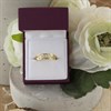 9ct Gold Diamond Cut Leaf Band Ring - R1914 Alternative Image