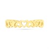 9ct Gold Open Heart Band Toe Ring - R2006 Alternative Image