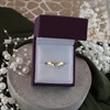 9ct Gold Two Colour Diamond Wishbone Ring - R2112 Alternative Image