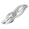 9ct White Gold Diamond Wave Ring - EXCLUSIVE - R2114 Alternative Image