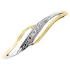 9ct Gold Two Colour Diamond Wire Ring - R2127 Alternative Image