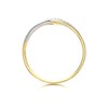 9ct Gold Two Colour Diamond Wire Ring - R2127 Alternative Image