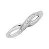 9ct White Gold Diamond Crossover Ring - EXCLUSIVE - R2133 Alternative Image