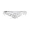 9ct White Gold Diamond Wishbone Ring - R2139 Alternative Image