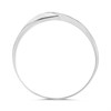 9ct White Gold Diamond Wishbone Ring - R2139 Alternative Image