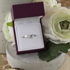 9ct White Gold Diamond Wishbone Ring - R2139 Alternative Image
