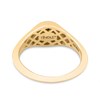 9ct Gold Diamond Oval Pinky Ring - R2204 Alternative Image