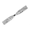 9ct White Gold Diamond Cut Shaped Wedding Ring - 2mm - R2309 Alternative Image