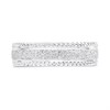 9ct White Gold Sparkle Centre/ Beaded Edge Wedding Ring - 5mm - R2338 Alternative Image